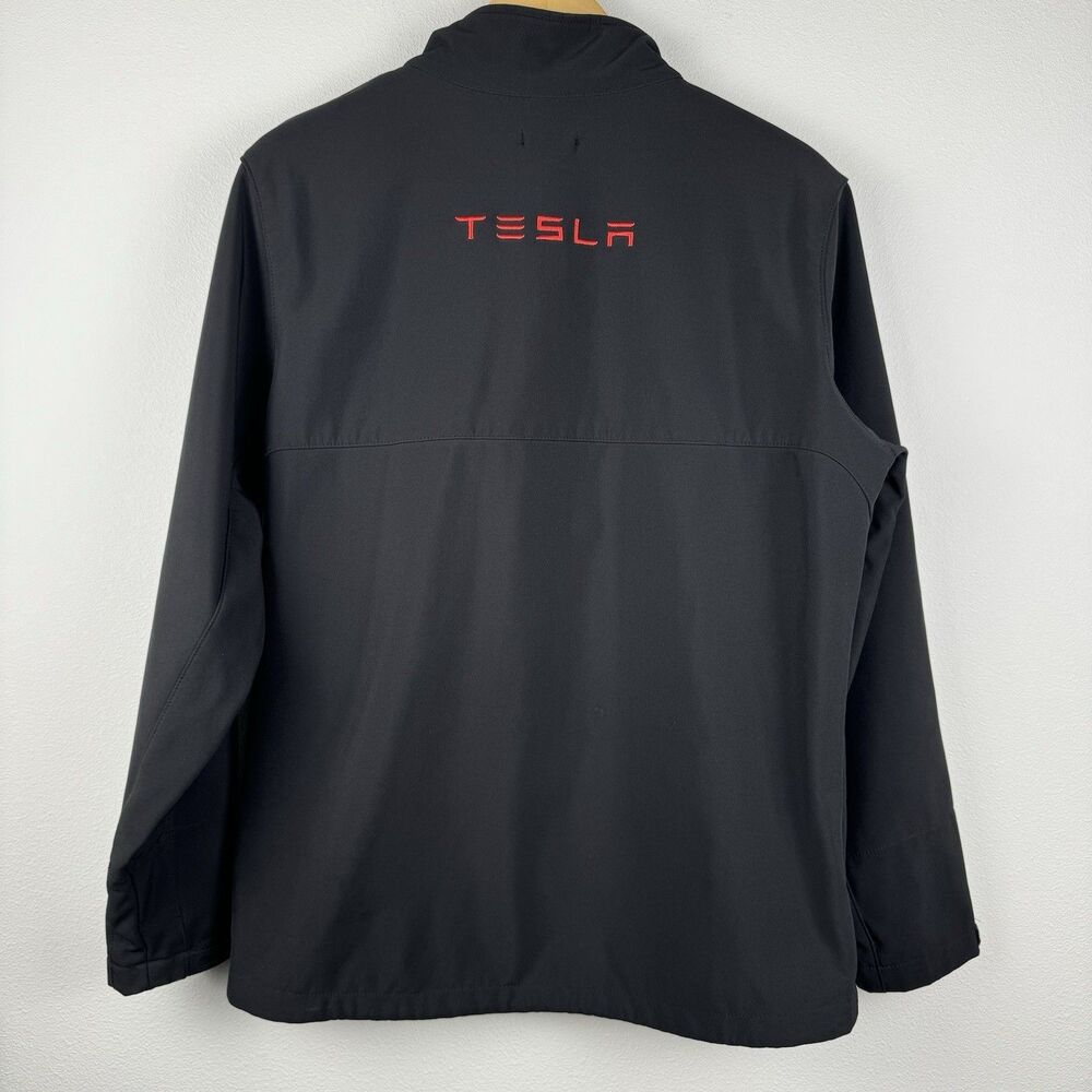 Tesla Jacket Black Red Full Zip Softshell Employe… - image 7